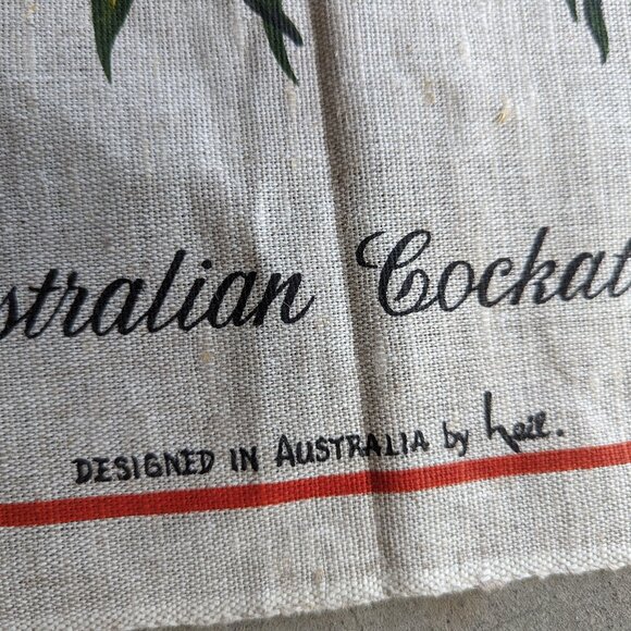 Australian Cockatoos Linen and Cotton Dish Towel - Picture 4 of 8